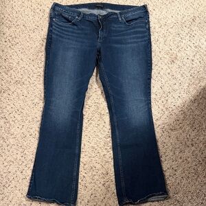 Silver Jeans Dark Blue Flare Women's Jeans